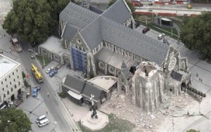 Christchurch cathedral after 22nd February earthquake 