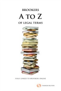 Brookers A to Z of Legal Terms