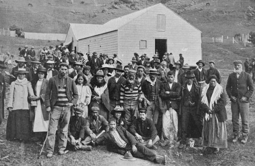 Native Land Court at Ahipara, Northland, 1904