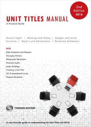 Unit Titles Manual 2nd Edition cover 2016