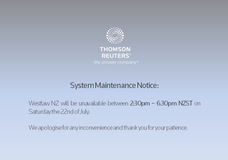 July 2017 Maintenance NZ